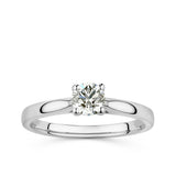 Rendition 0.50ct TW Diamond Solitaire Ring in 9ct White Gold