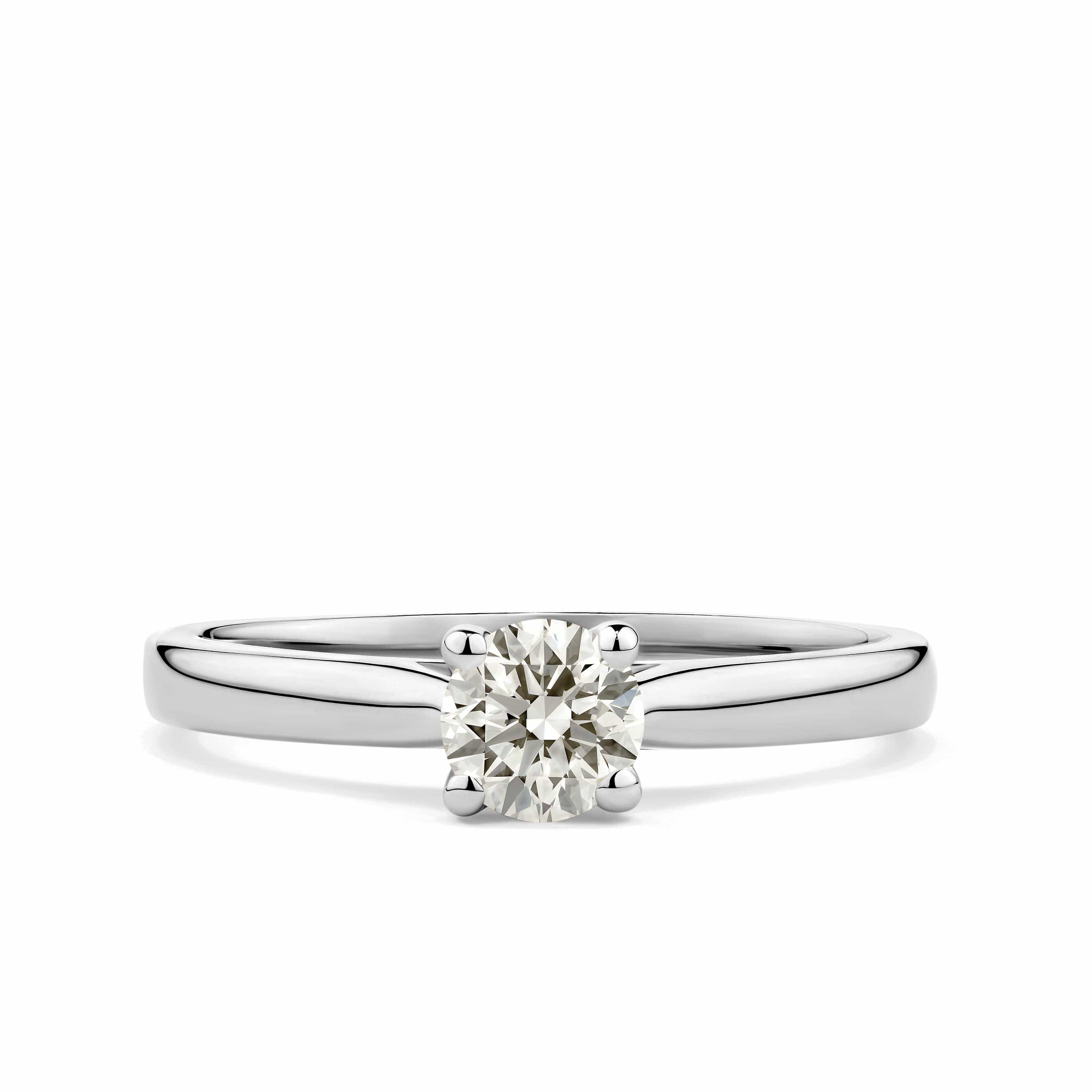 Rendition 0.50ct TW Diamond Solitaire Ring in 9ct White Gold