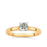 Rendition 0.50ct TW Diamond Solitaire Ring in 9ct Yellow & White Gold