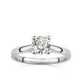 Rendition 1ct Diamond Solitaire Engagement Ring in 9ct White Gold