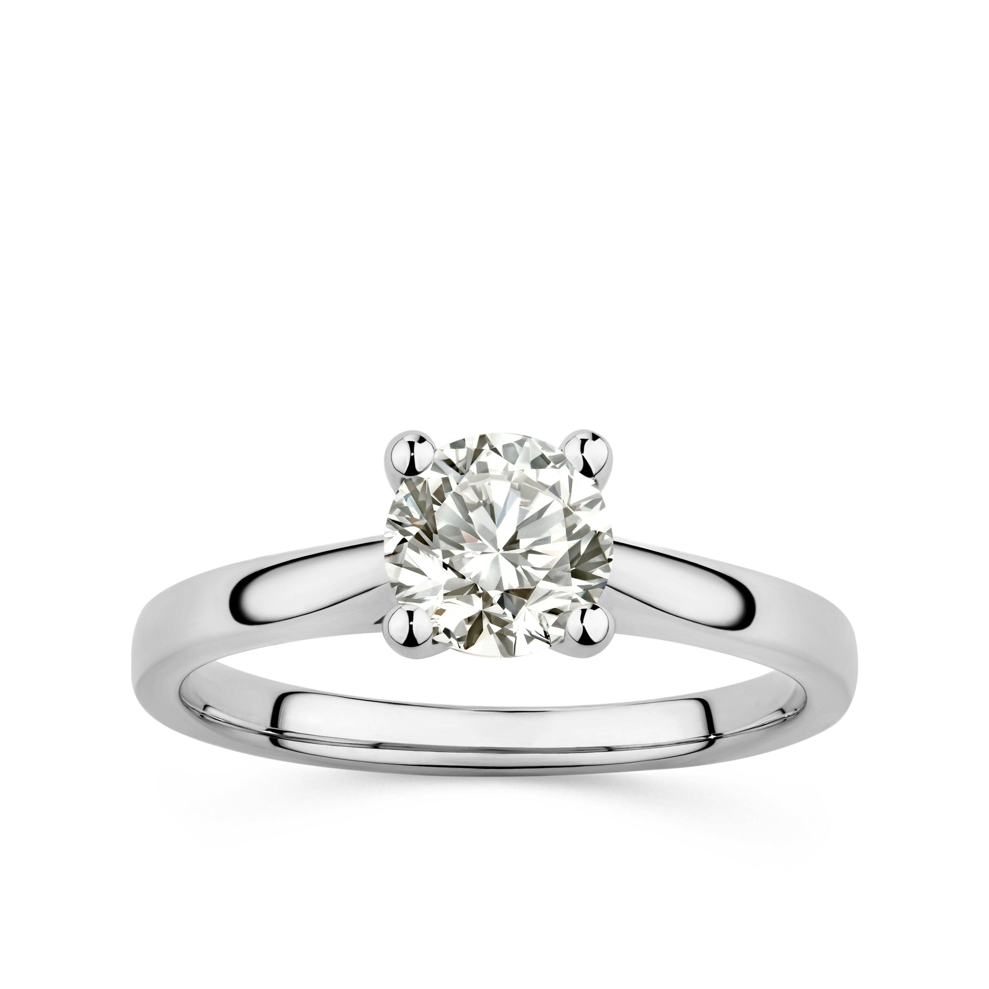 Rendition 1ct Diamond Solitaire Engagement Ring in 9ct White Gold