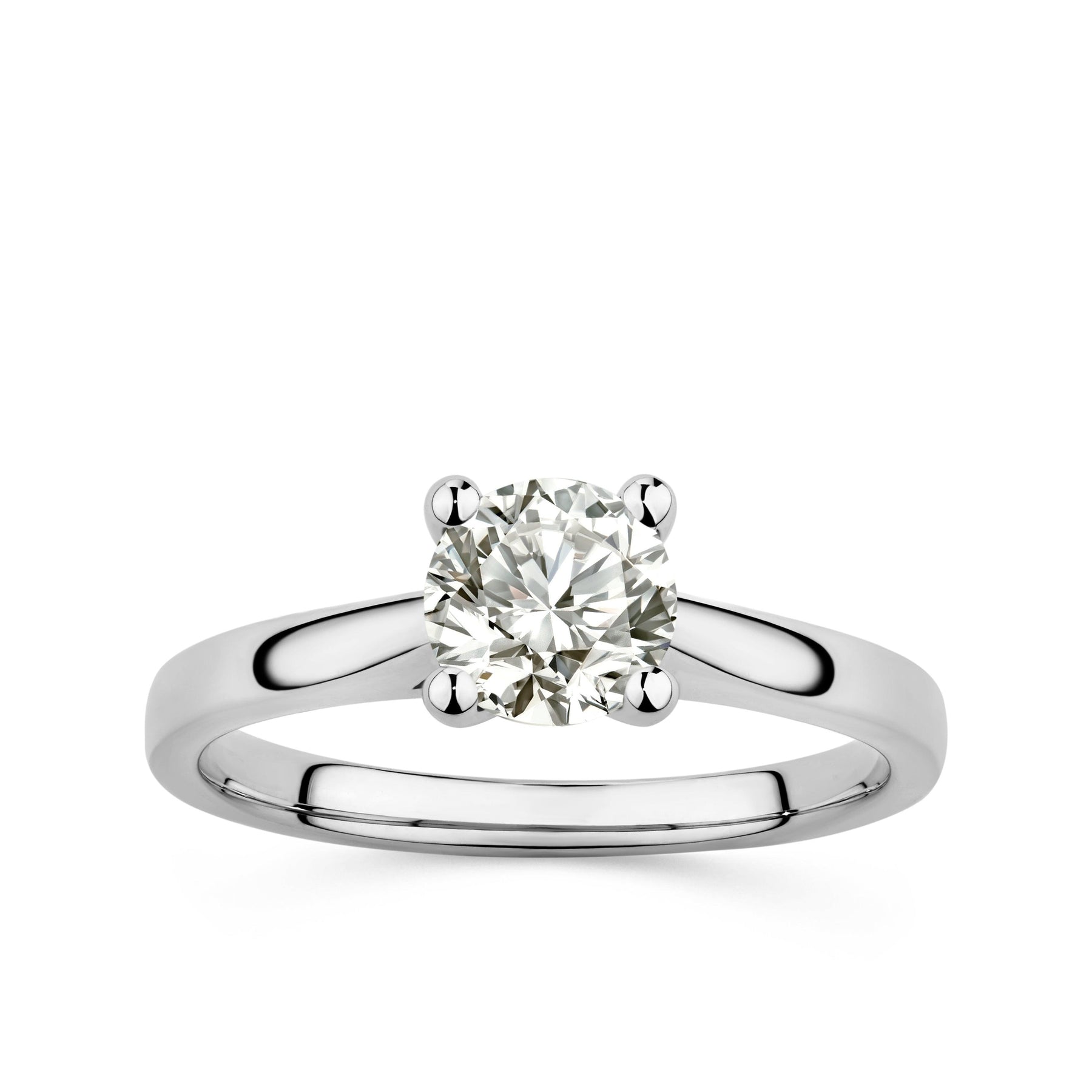 Rendition 1ct TW Diamond Solitaire Engagement Ring in 9ct White Gold - Wallace Bishop