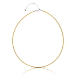 Reversible Omega Necklace 9ct Yellow and White Gold