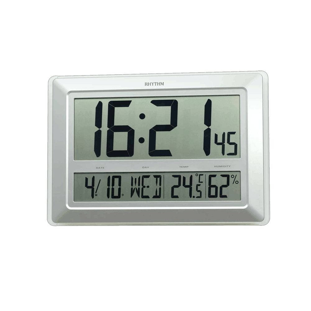 Rhythm Digital Wall Clock LCW015NR19