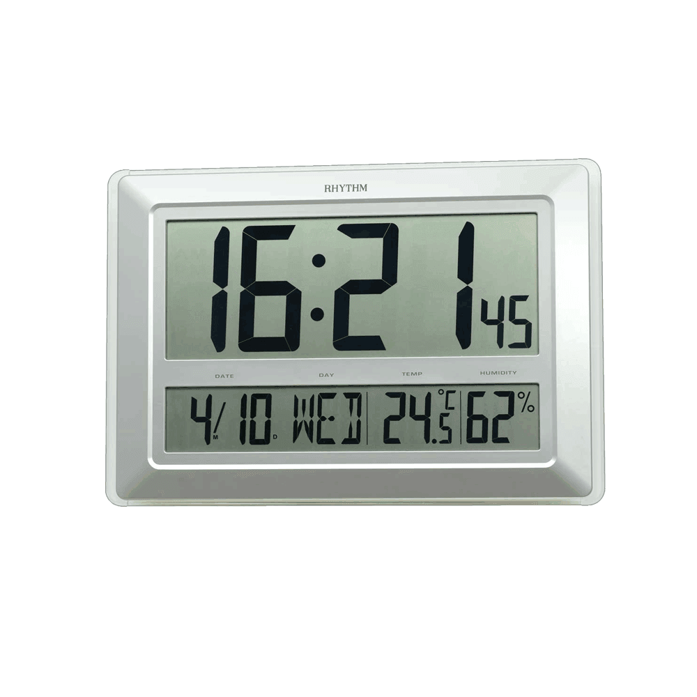 Rhythm Digital Wall Clock LCW015NR19 - Wallace Bishop