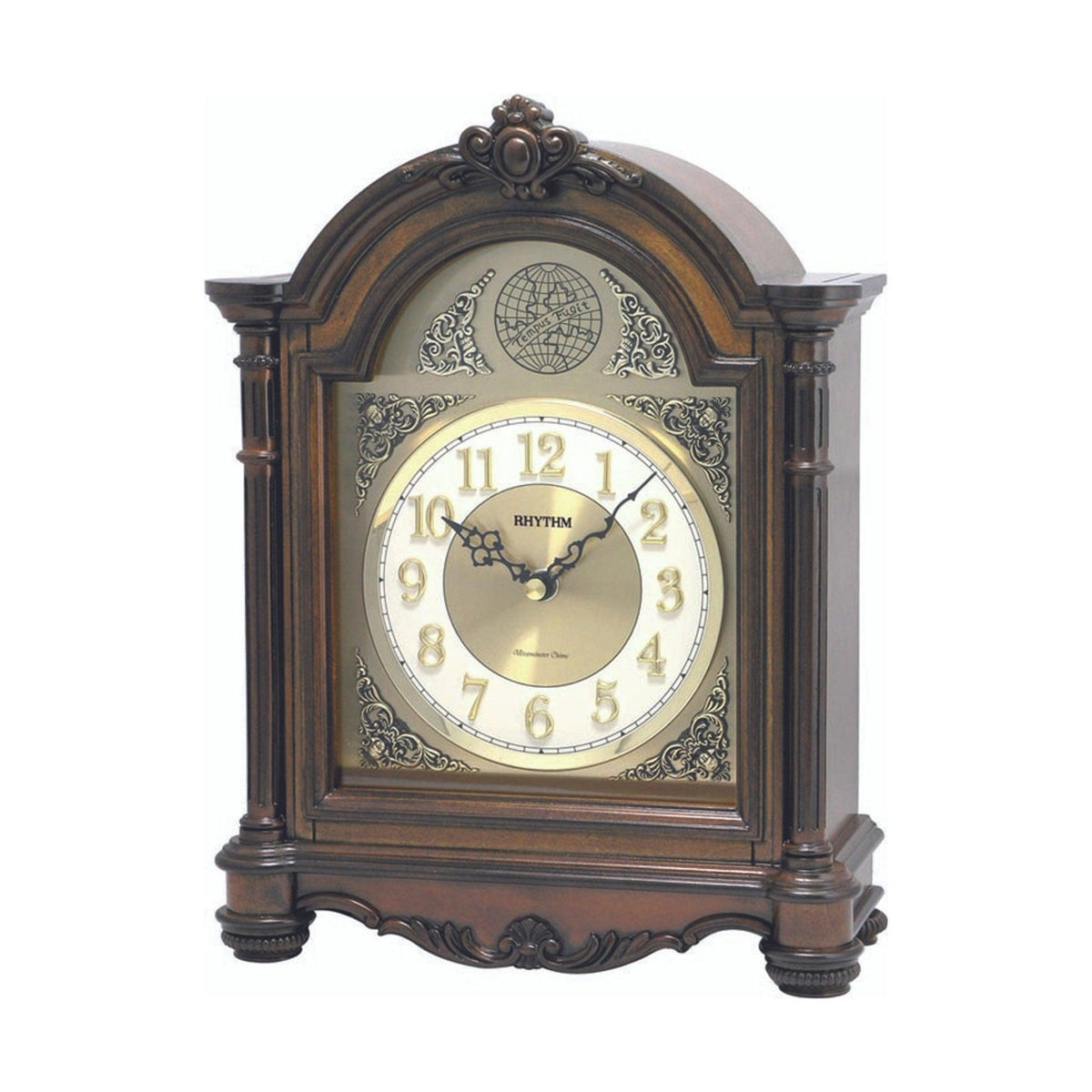 Rhythm Timber Clock Quartz Watch CRH167NR06 - Wallace Bishop
