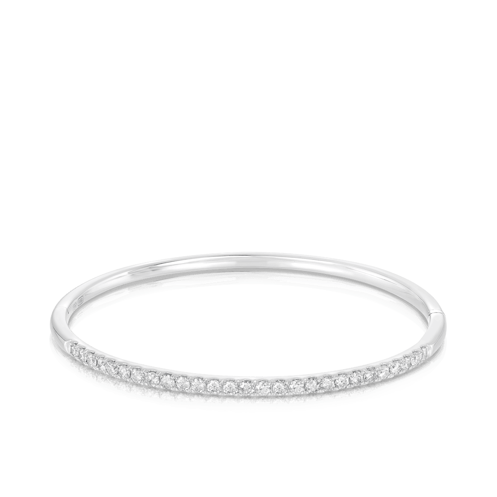 Silver diamond bangle bracelets deals