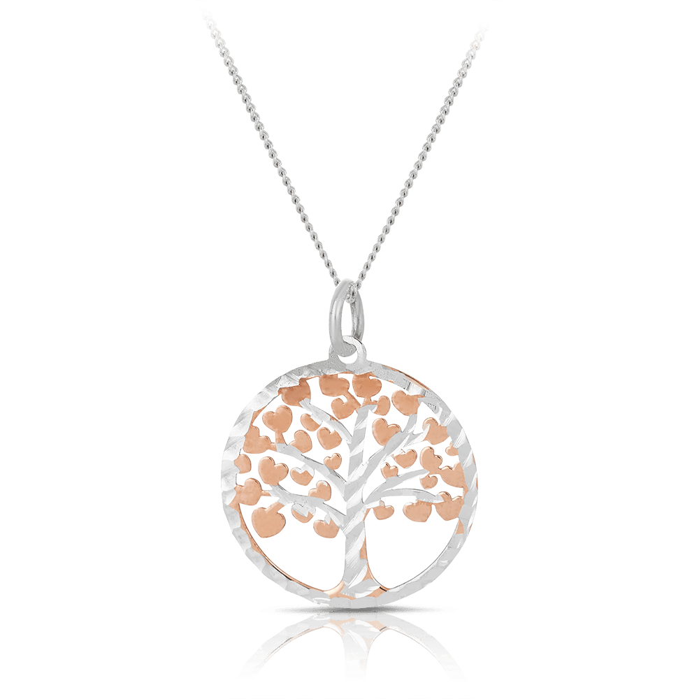 Round Tree of Life Pendant in Sterling Silver - Wallace Bishop