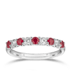 Ruby & Diamond Ring in 18ct White Gold - Wallace Bishop