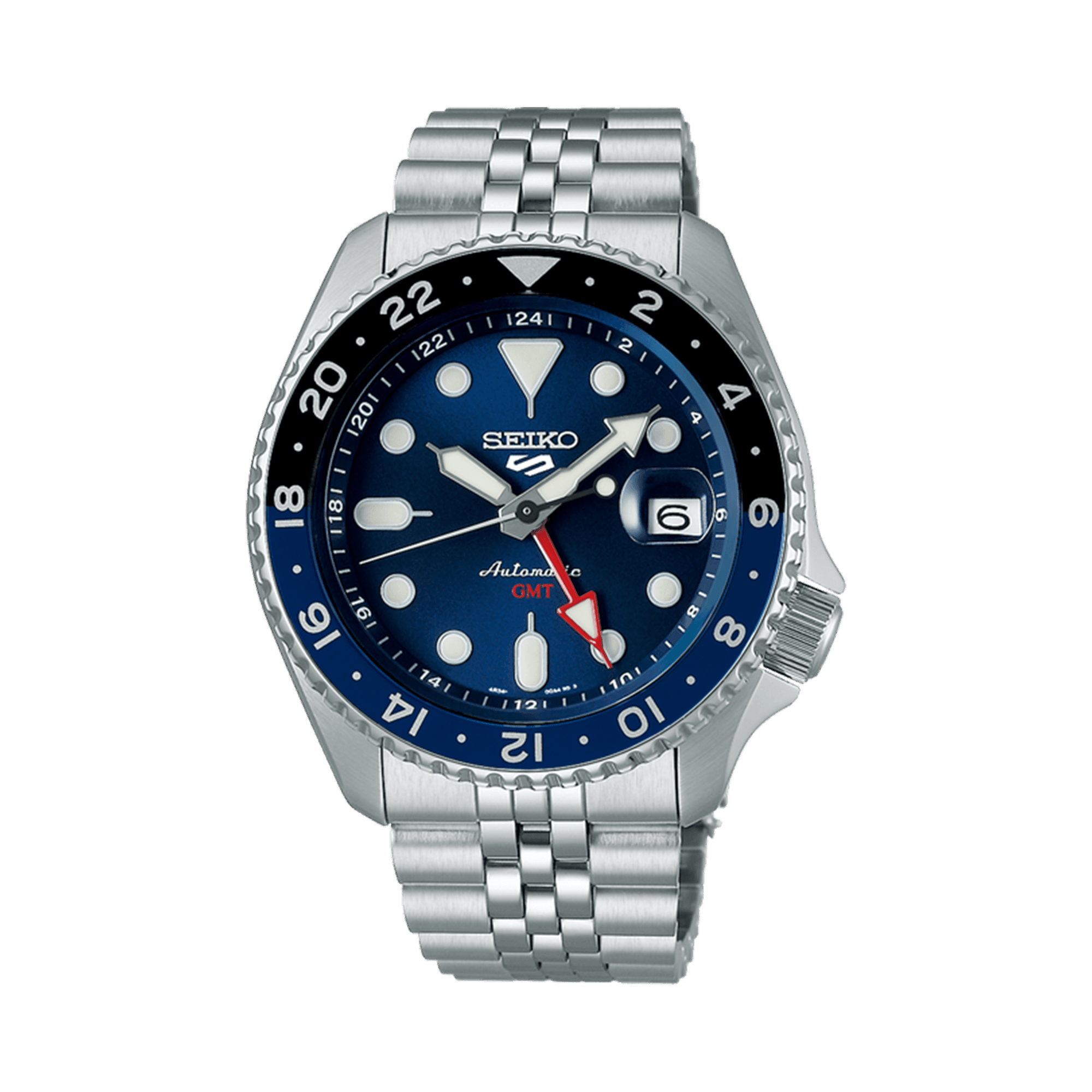 Seiko 5 Sports Men's 42.5mm Stainless Steel Automatic GMT Watch SSK003K