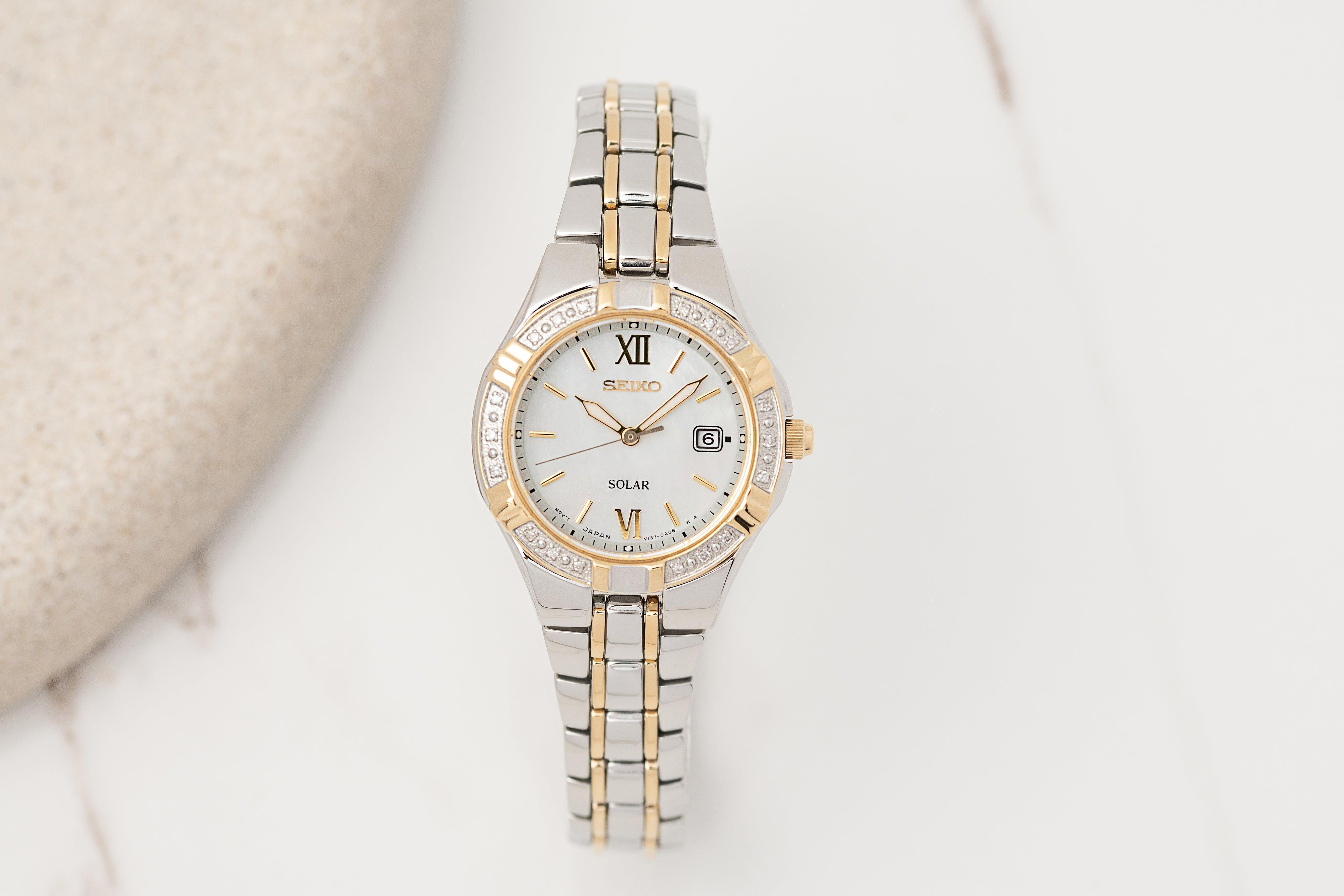 Seiko Conceptual & Regular Women's Two-Tone Solar Watch SUT426P