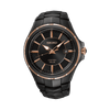 Seiko Coutura Men's 42.5mm Black & Rose Plated Solar Watch SNE516P