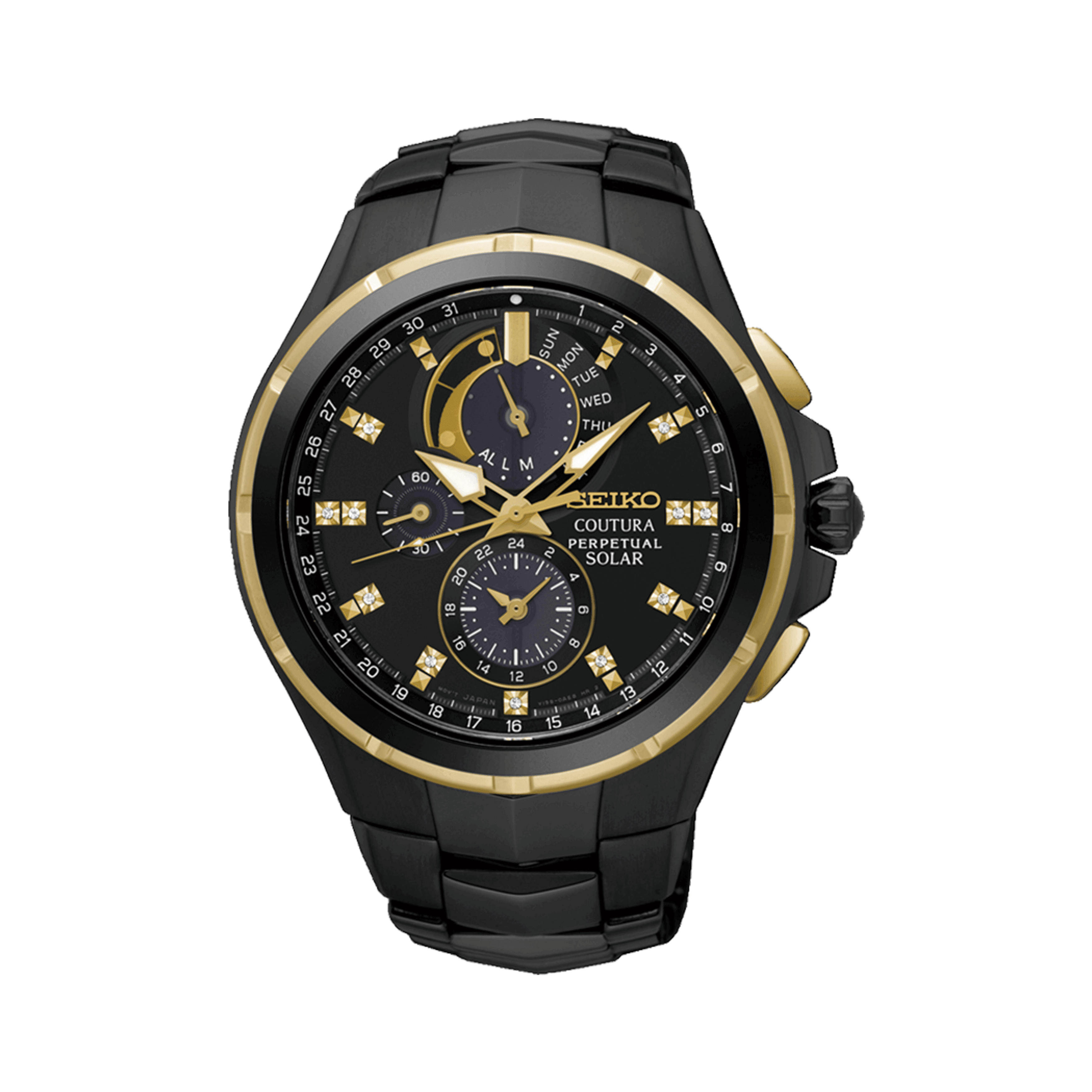 Seiko Coutura Solar Perpetual Men's 44mm Watch SSC573P