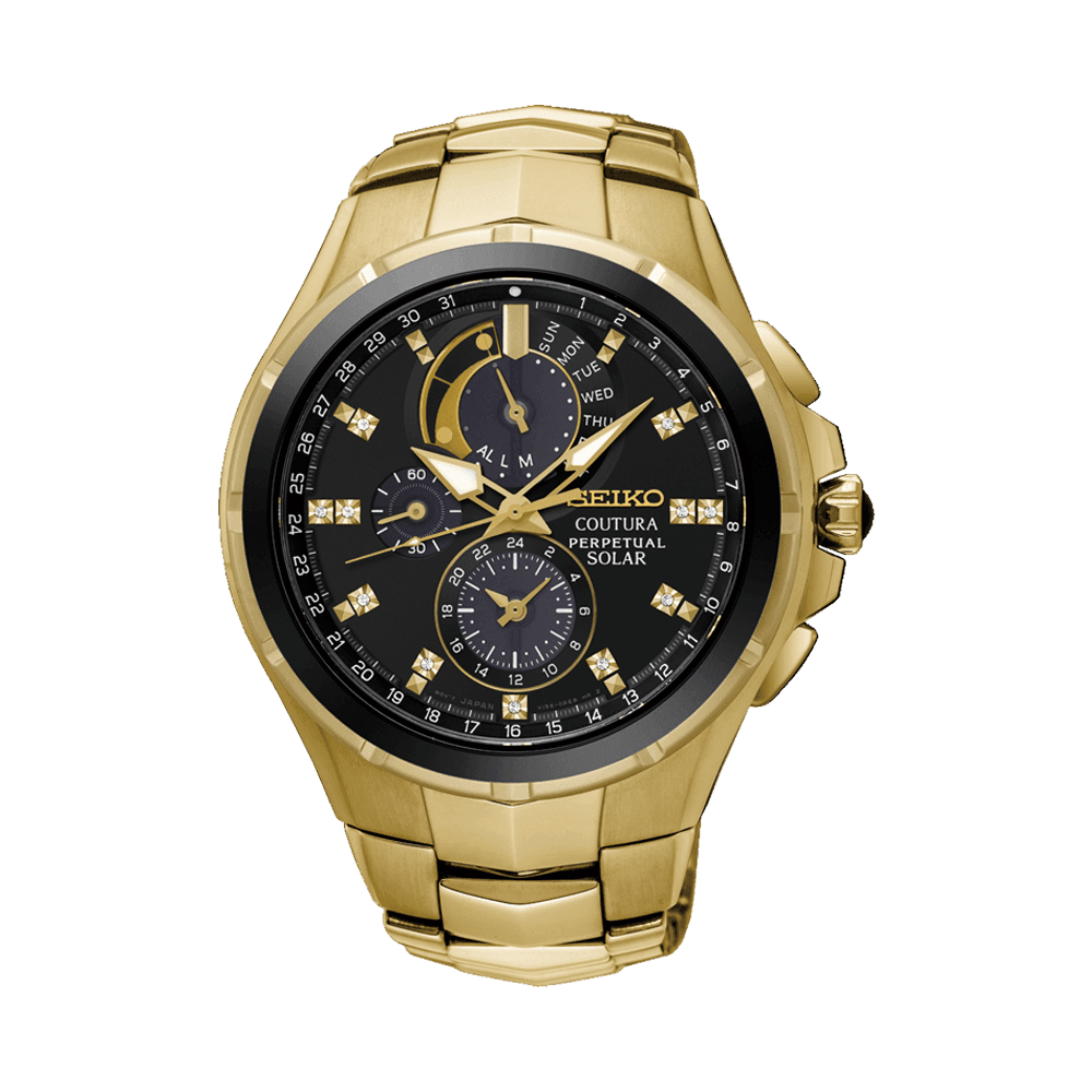 Seiko Coutura Solar Perpetual Men's 44mm Watch SSC572P