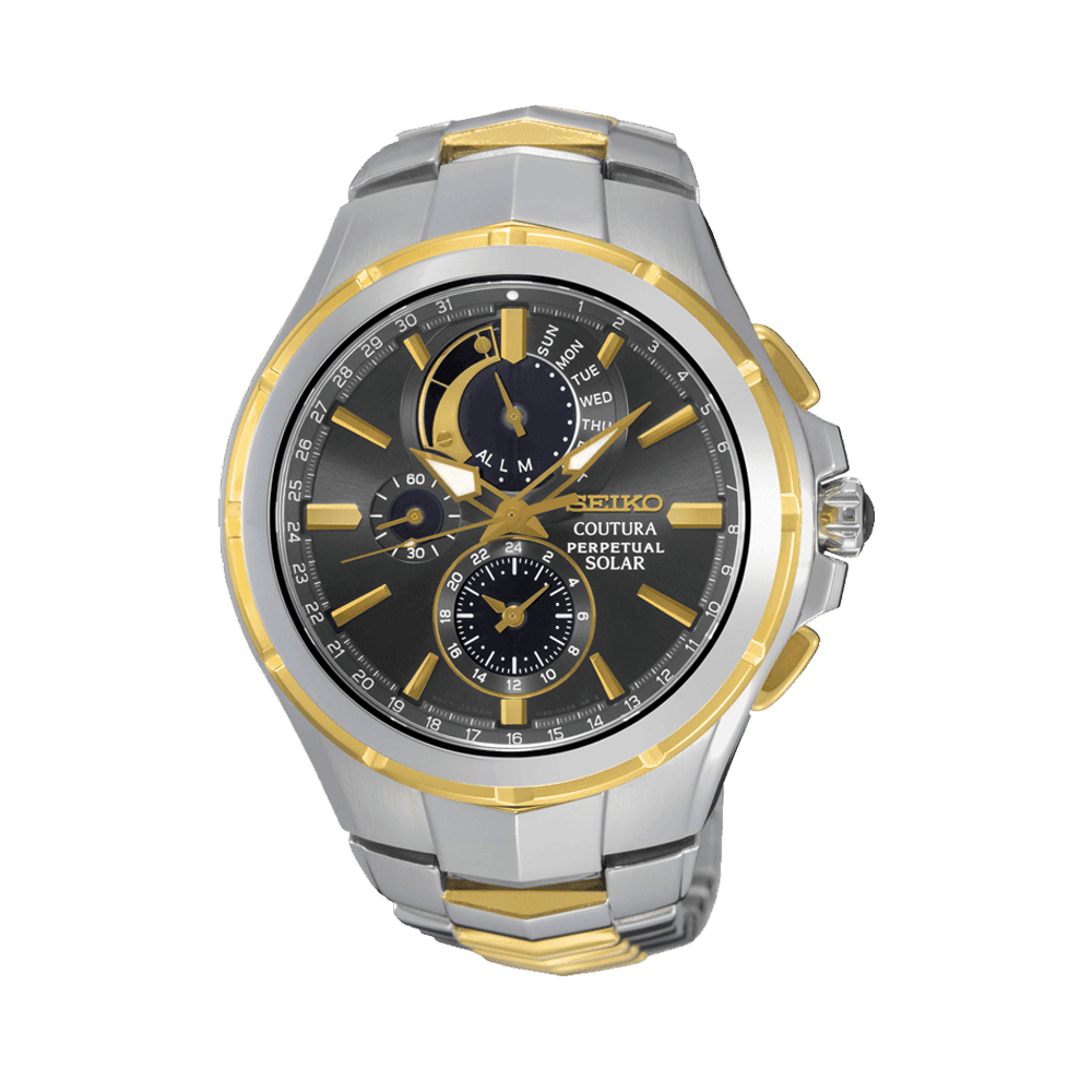 Seiko Coutura Perpetual Solar Men's 44mm Watch SSC376P-9