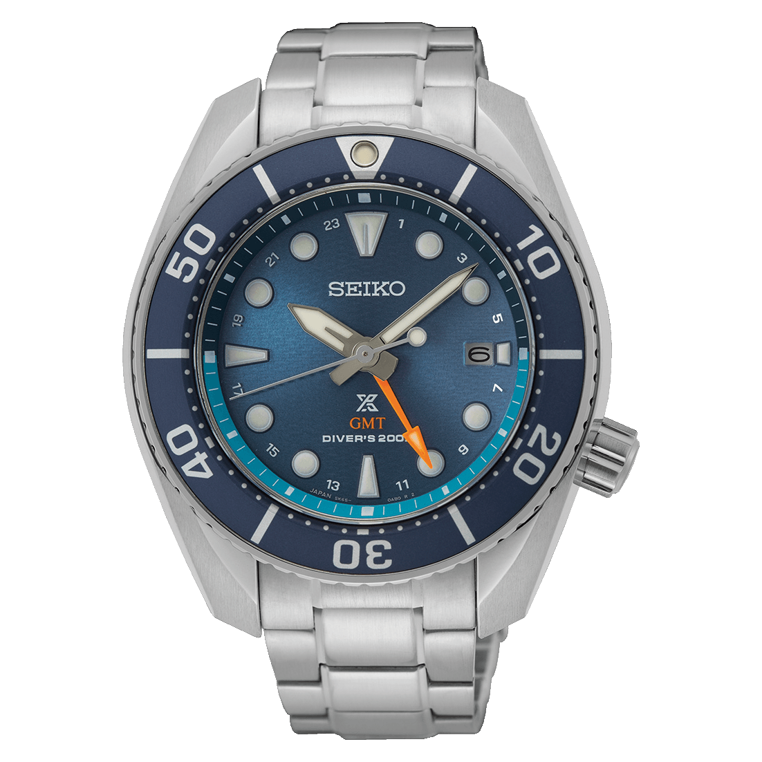 Seiko Prospex 45mm Men's Solar GMT Watch SFK001 - Wallace Bishop
