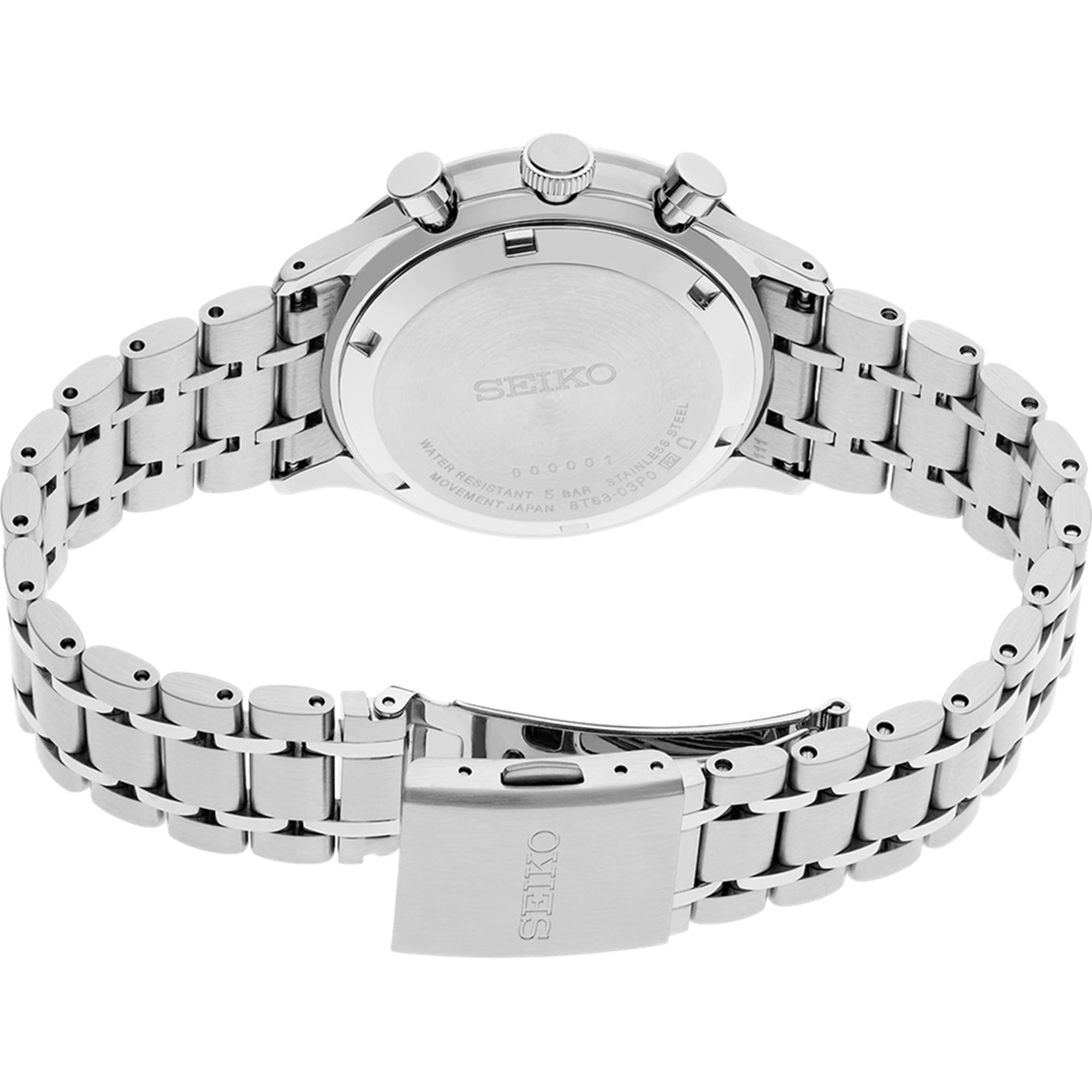 Seiko Conceptual SSB479P 38.7mm Black Dial Watch | Wallace Bishop