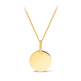 Solid Circle Pendant in 9ct Yellow Gold - Wallace Bishop