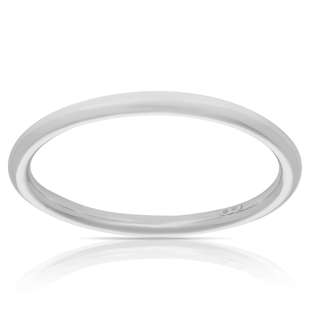 Solid Golf Bangle in Sterling Silver