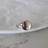 Solid Signet Ring in Sterling Silver