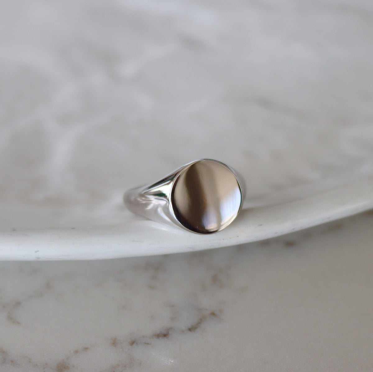 Solid Signet Ring in Sterling Silver - Wallace Bishop