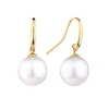 Australian South Sea Pearl Drop Earrings in 18ct Yellow Gold