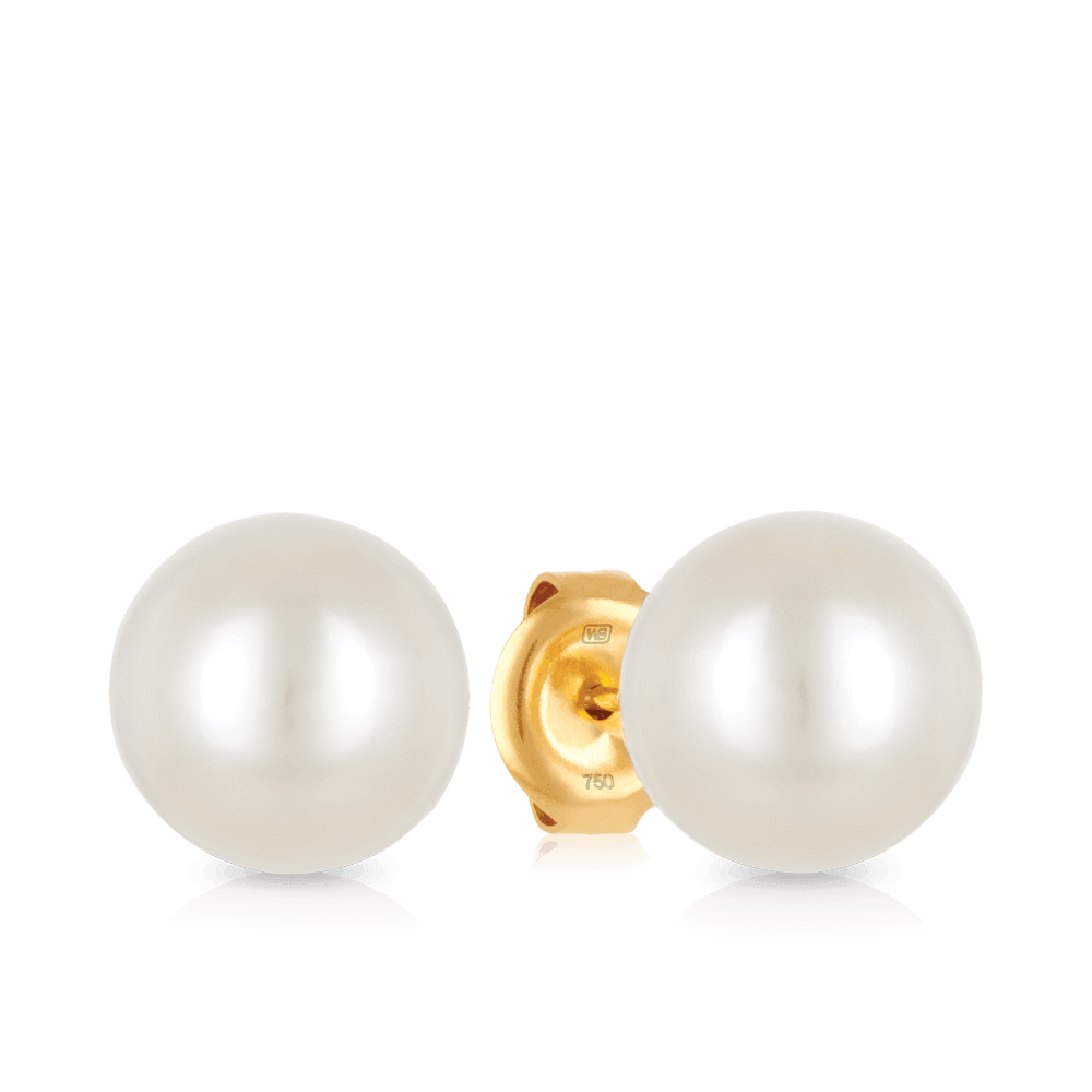 South Sea Pearl Earrings in 18ct Yellow Gold - Wallace Bishop