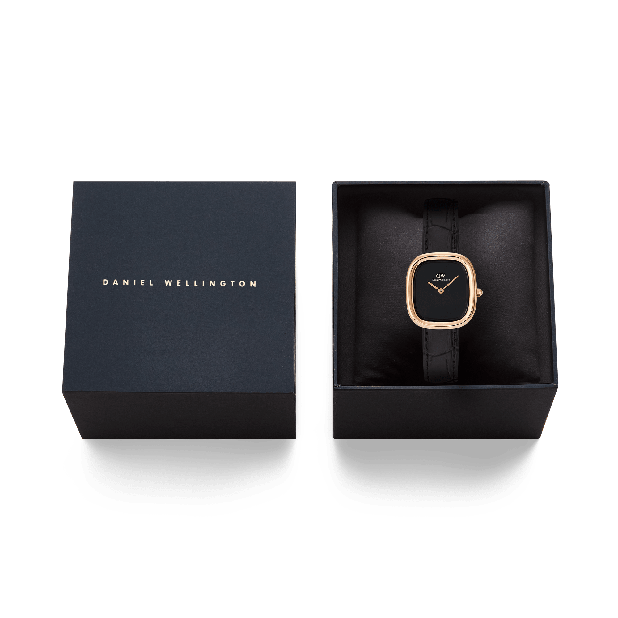 Daniel Wellington Margot Reading Onyx Ceramic Rose Gold