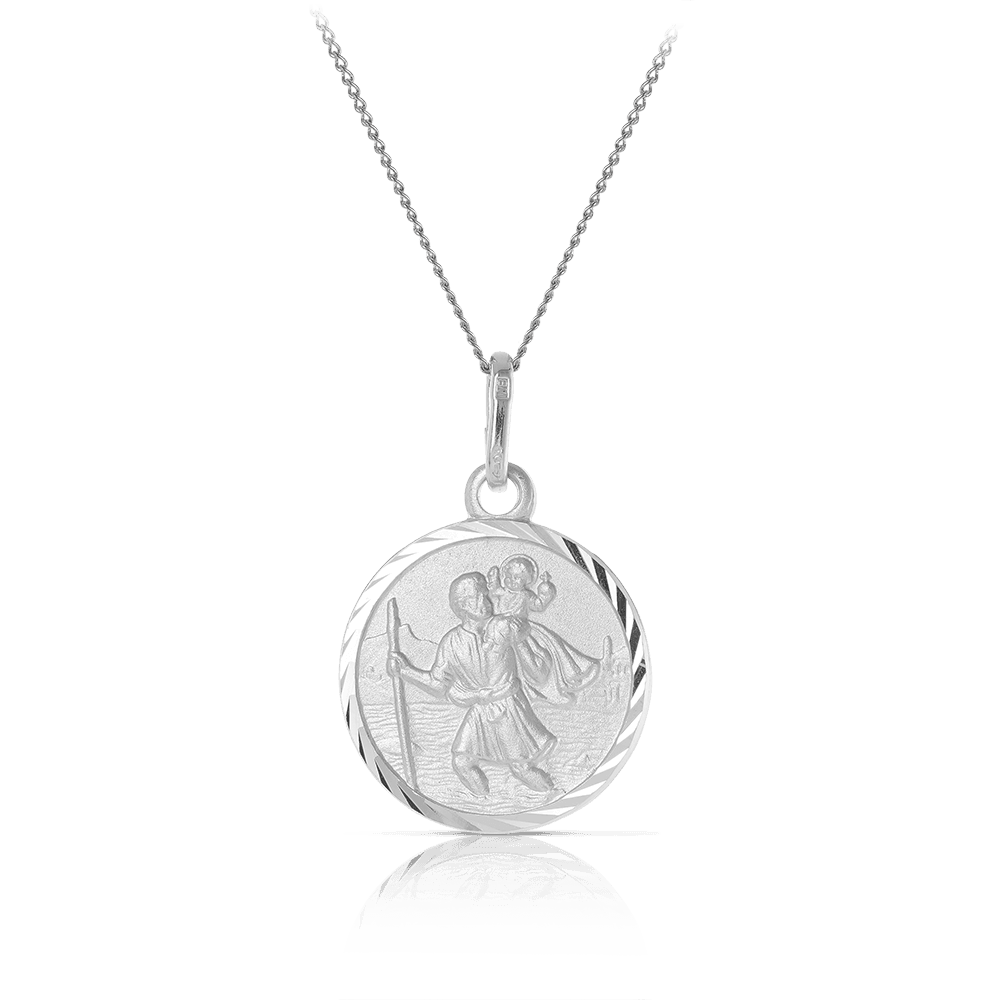 St Christopher Pendant in Sterling Silver
