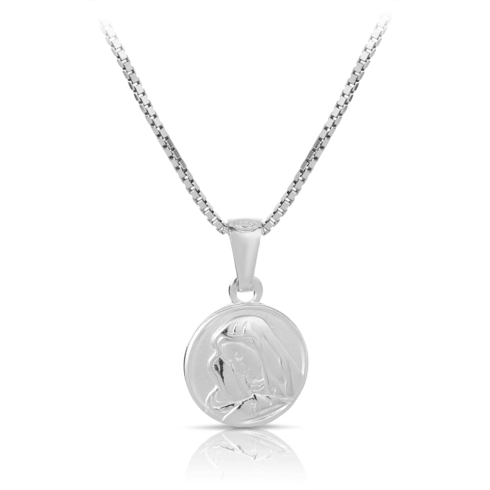 St Mary Necklace in Sterling Silver - Wallace Bishop