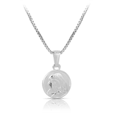 St Mary Necklace in Sterling Silver - Wallace Bishop