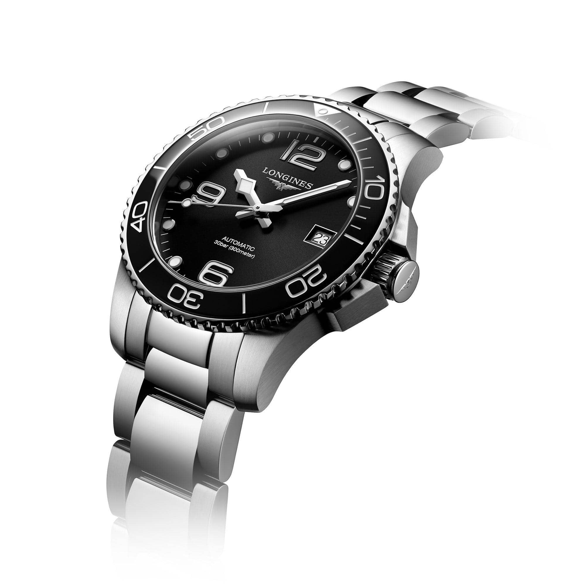 Stainless Steel Mens Longines HydroConquest L3.780.4.56.6