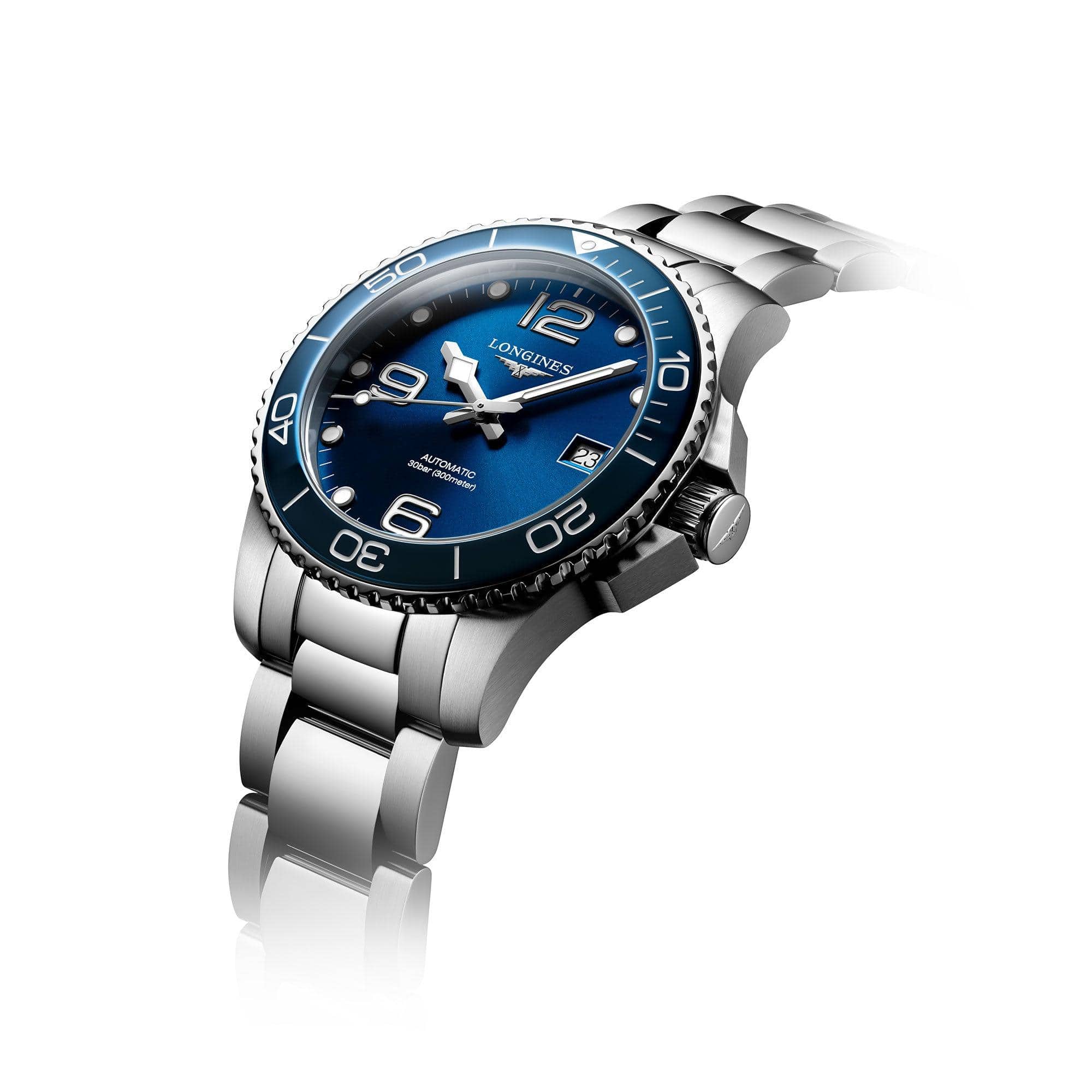 Stainless Steel Mens Longines HydroConquest L3.780.4.96.6