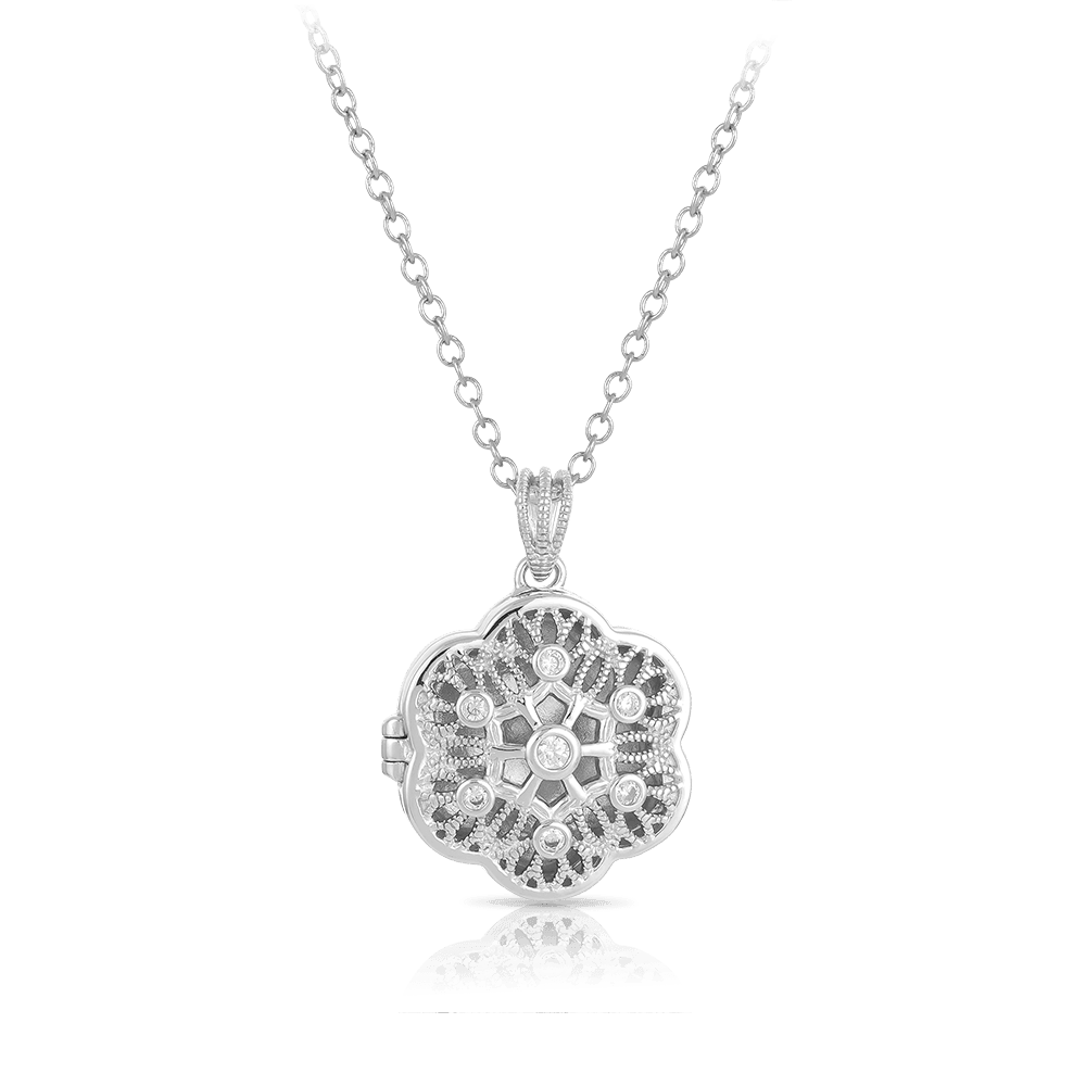 Sterling Silver Locket Pendant - Wallace Bishop