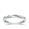 I Treasure® Diamond Twist Ring in Sterling Silver