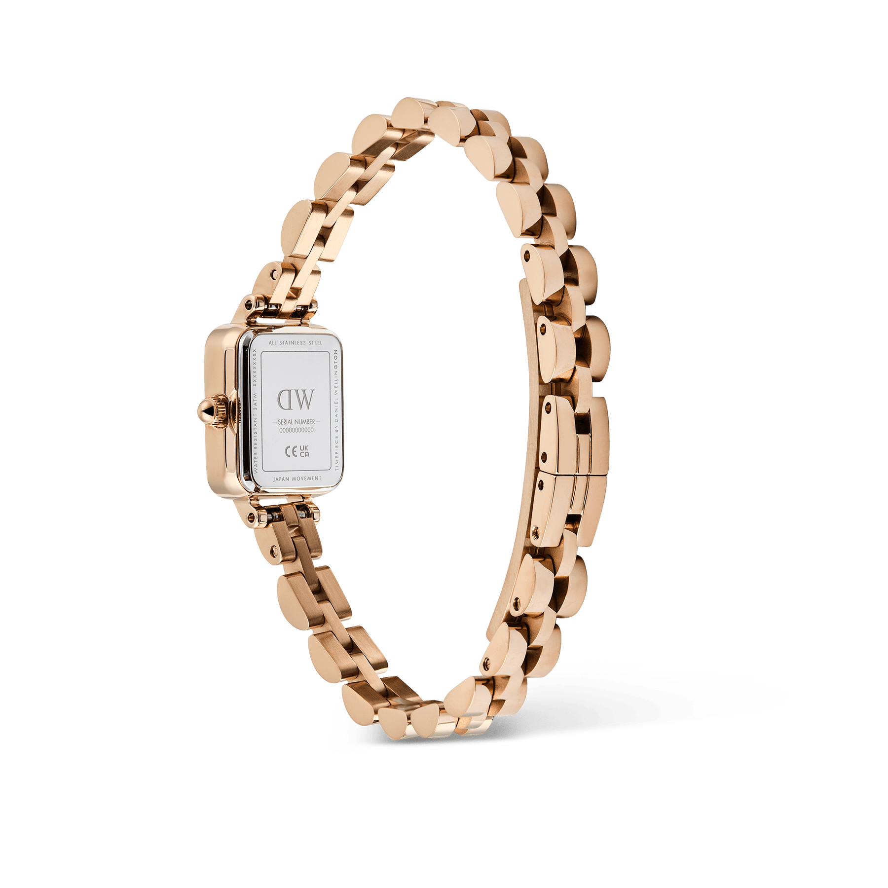 Daniel Wellington Quadro Mini Arch 3-link Amber Sunray Rose Gold