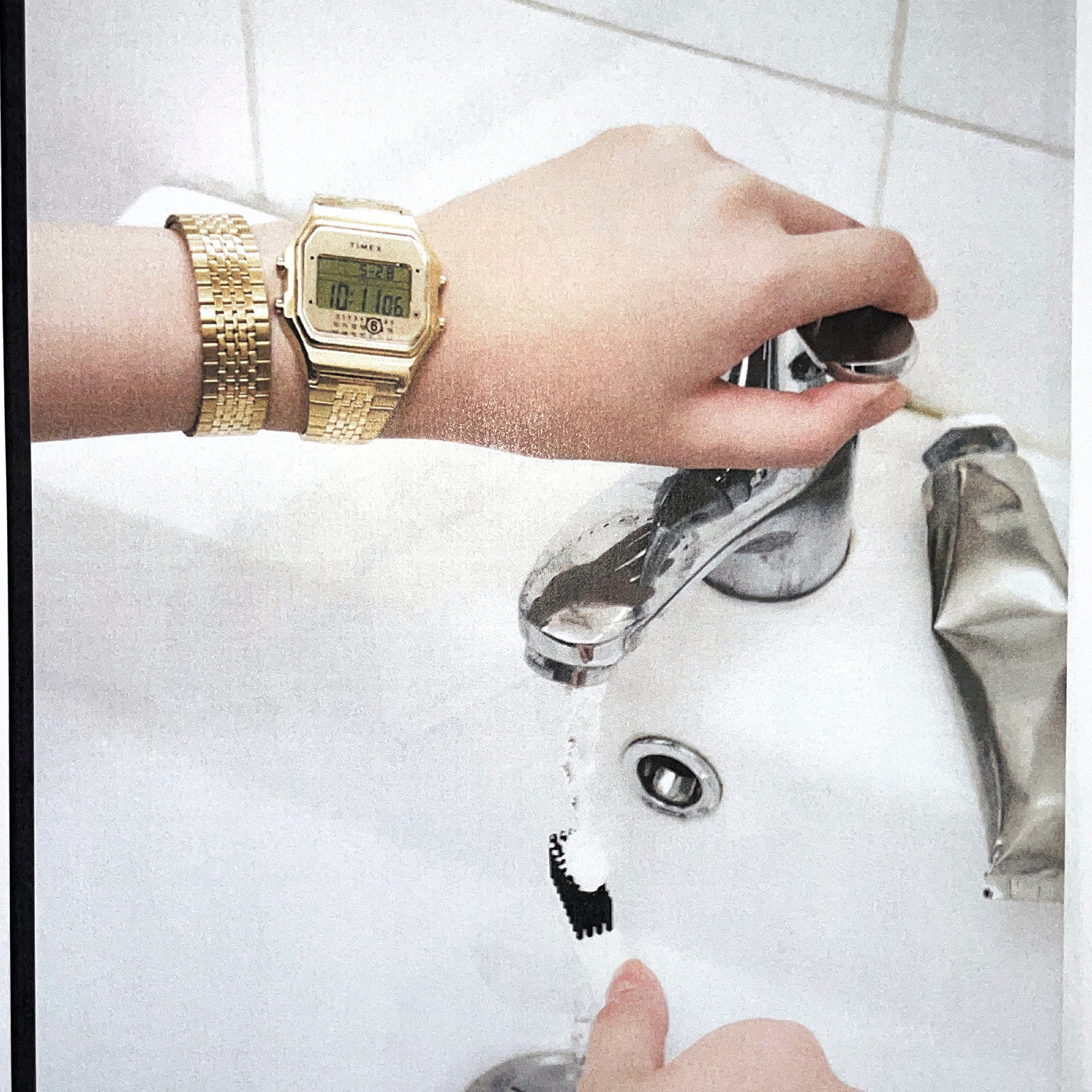 Timex x MM6 Maison Margiela T-80 Digital 34mm Watch Gift Set TWG067500