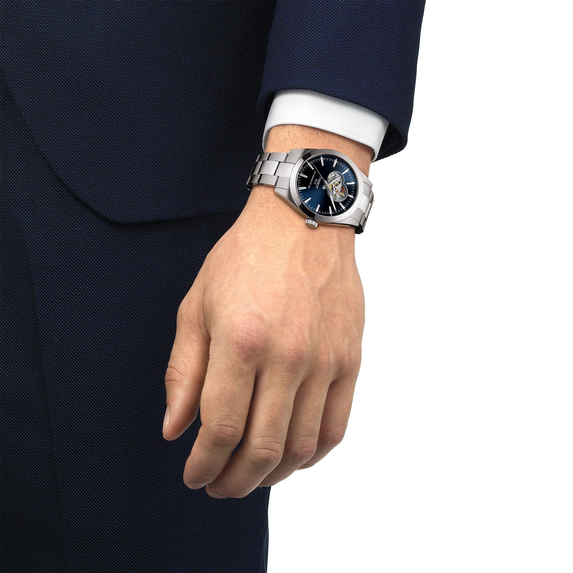 Tissot Gentleman Powermatic 80 Open Heart 40mm Automatic Watch T127.407.11.041.01