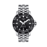 Tissot Men's Seastar Stainless Steel Automatic Diver Watch Black Dial T120.407.11.051.00