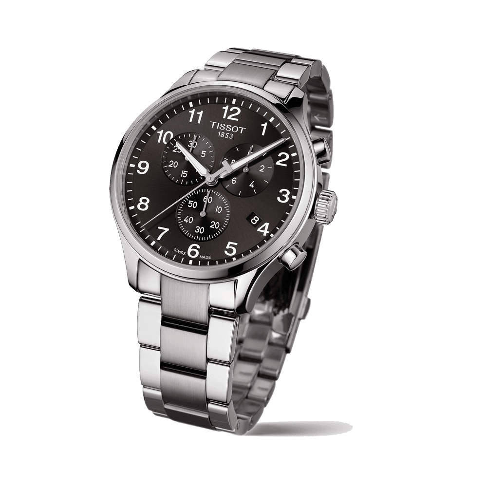Tissot Men's Stainless Steel Quartz Chronograph Sport Watch Black Dial T116.617.11.057.01 - Wallace Bishop
