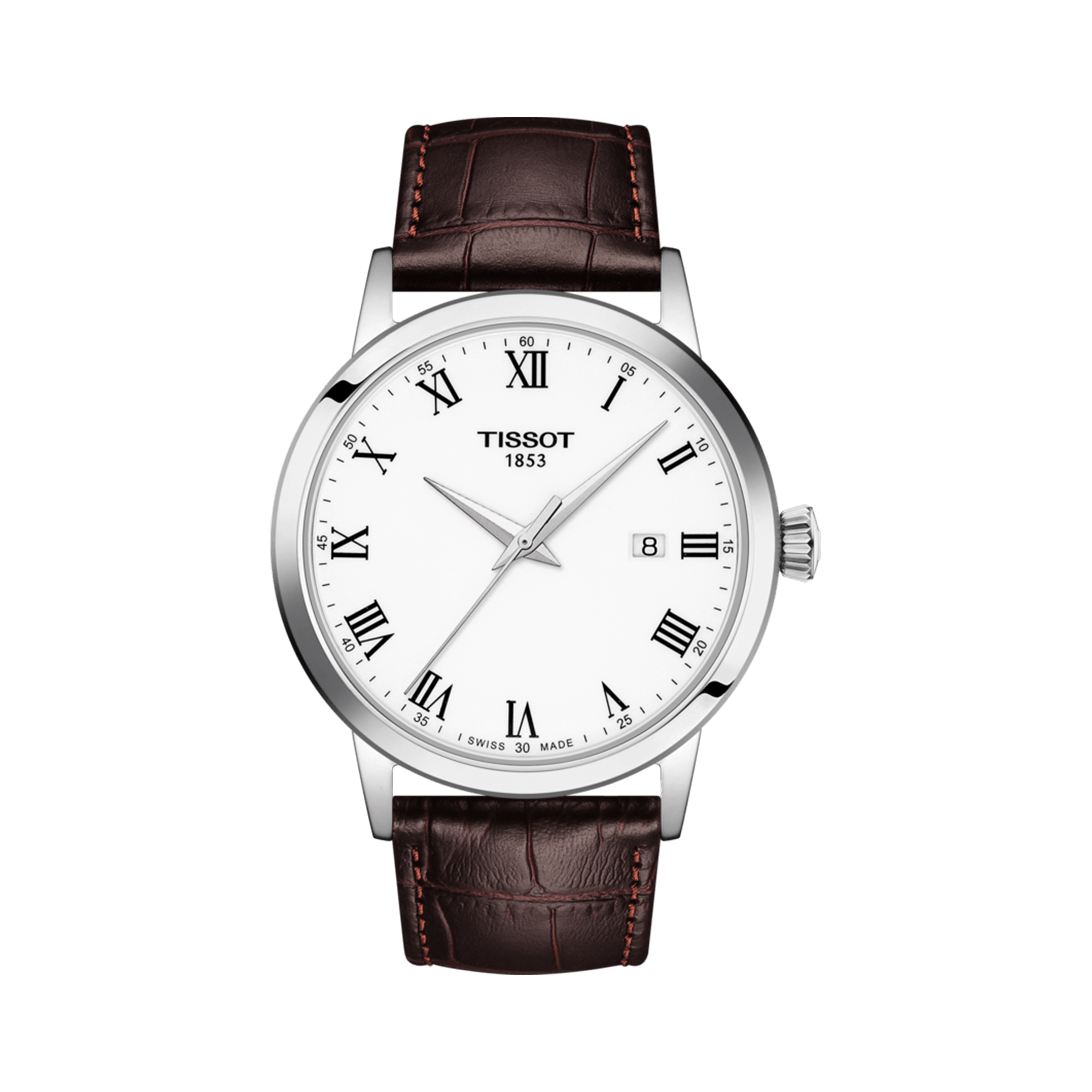 Tissot Men's T-Classic Stainless Steel Quartz Dream Watch White Dial T129.410.16.013.00