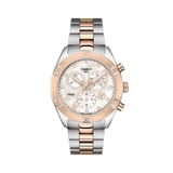 Tissot T-Sport PR 100 Women's 38mm Stainless Steel & Rose Plated Quartz Chronograph Watch T101.917.22.116.00
