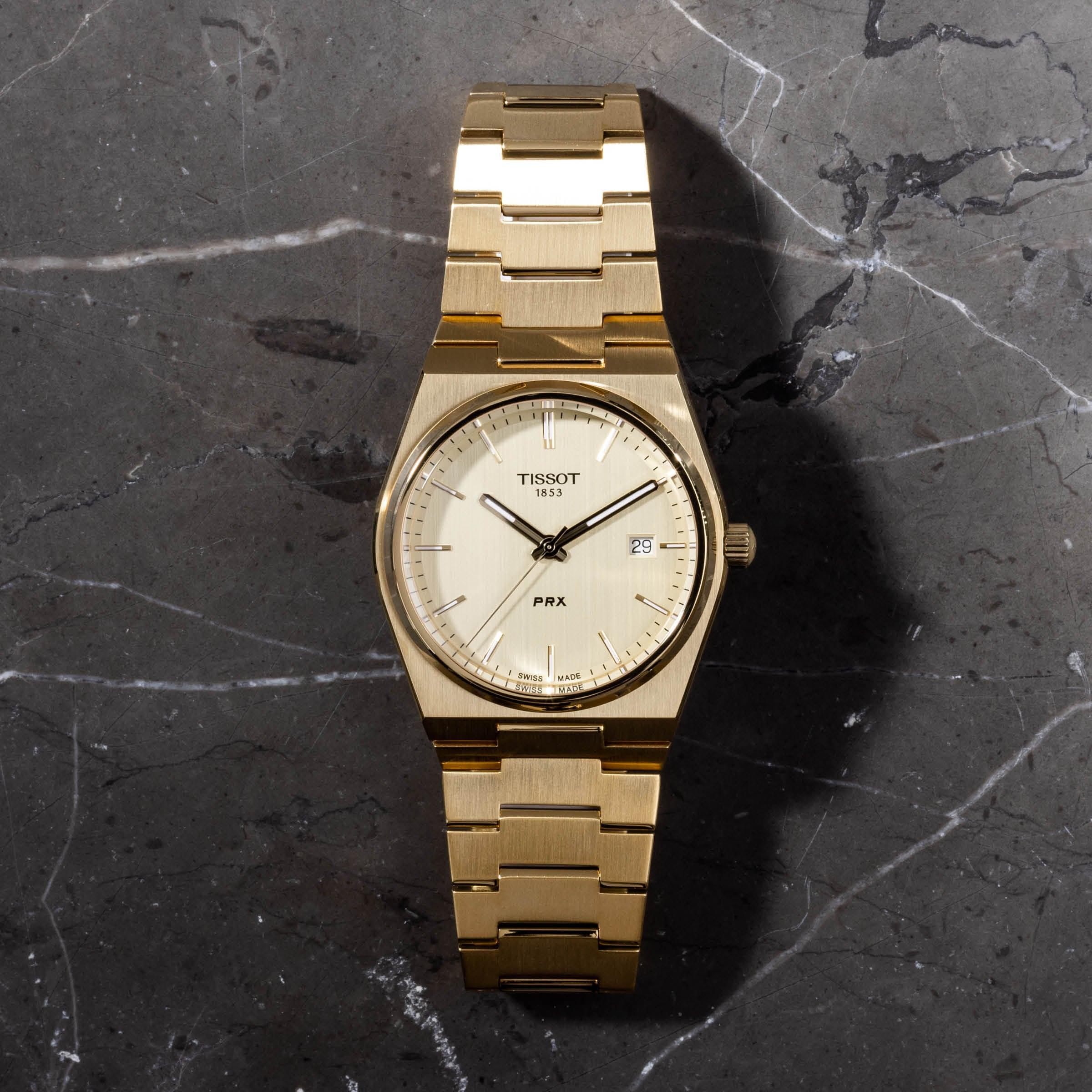 Tissot PRX Men's 40mm Gold PVD Quartz Watch T137.410.33.021.00