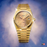 Tissot PRX Women's 35mm Gold PVD Quartz Watch T137.210.33.021.00 - Wallace Bishop