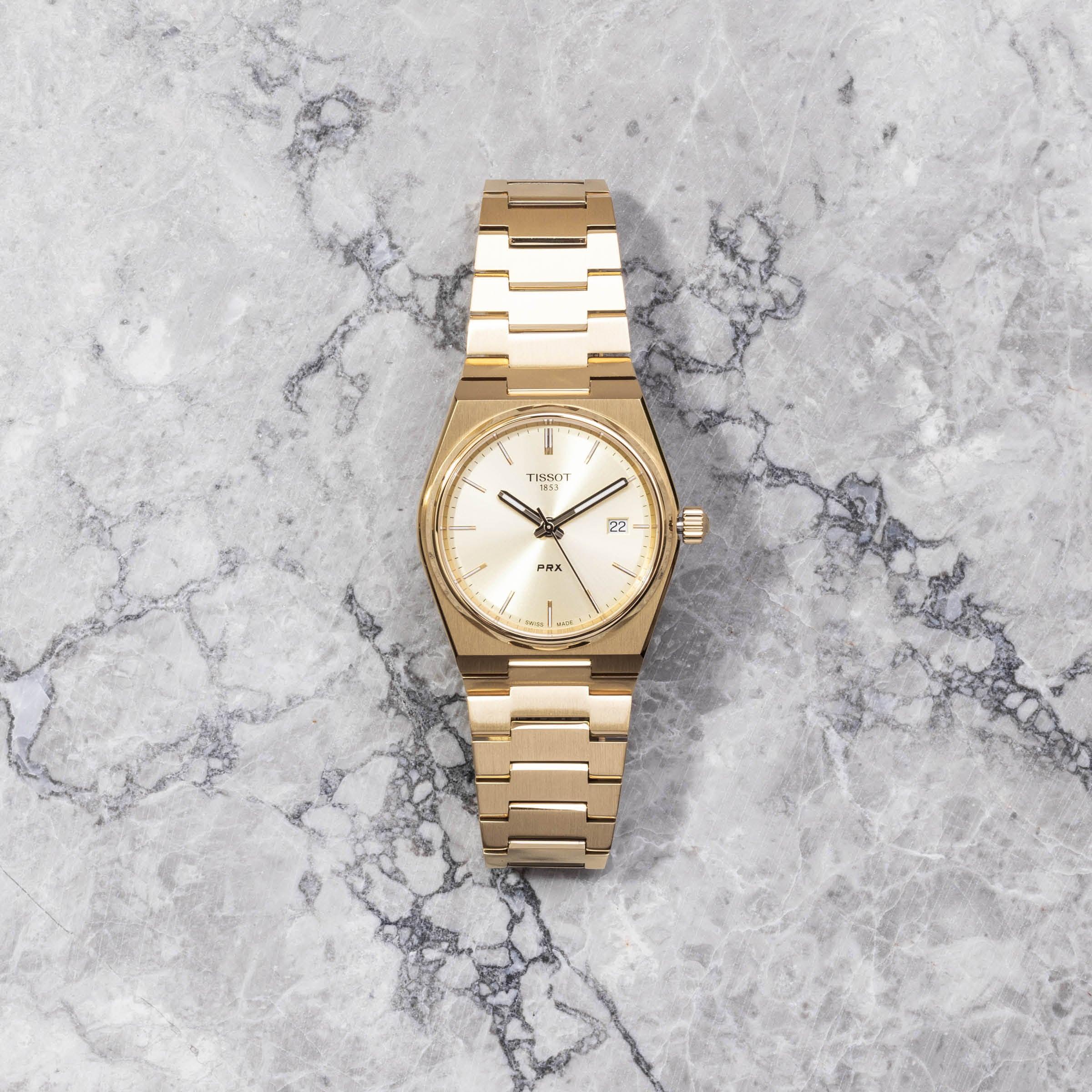 Tissot PRX Women's 35mm Gold PVD Quartz Watch T137.210.33.021.00