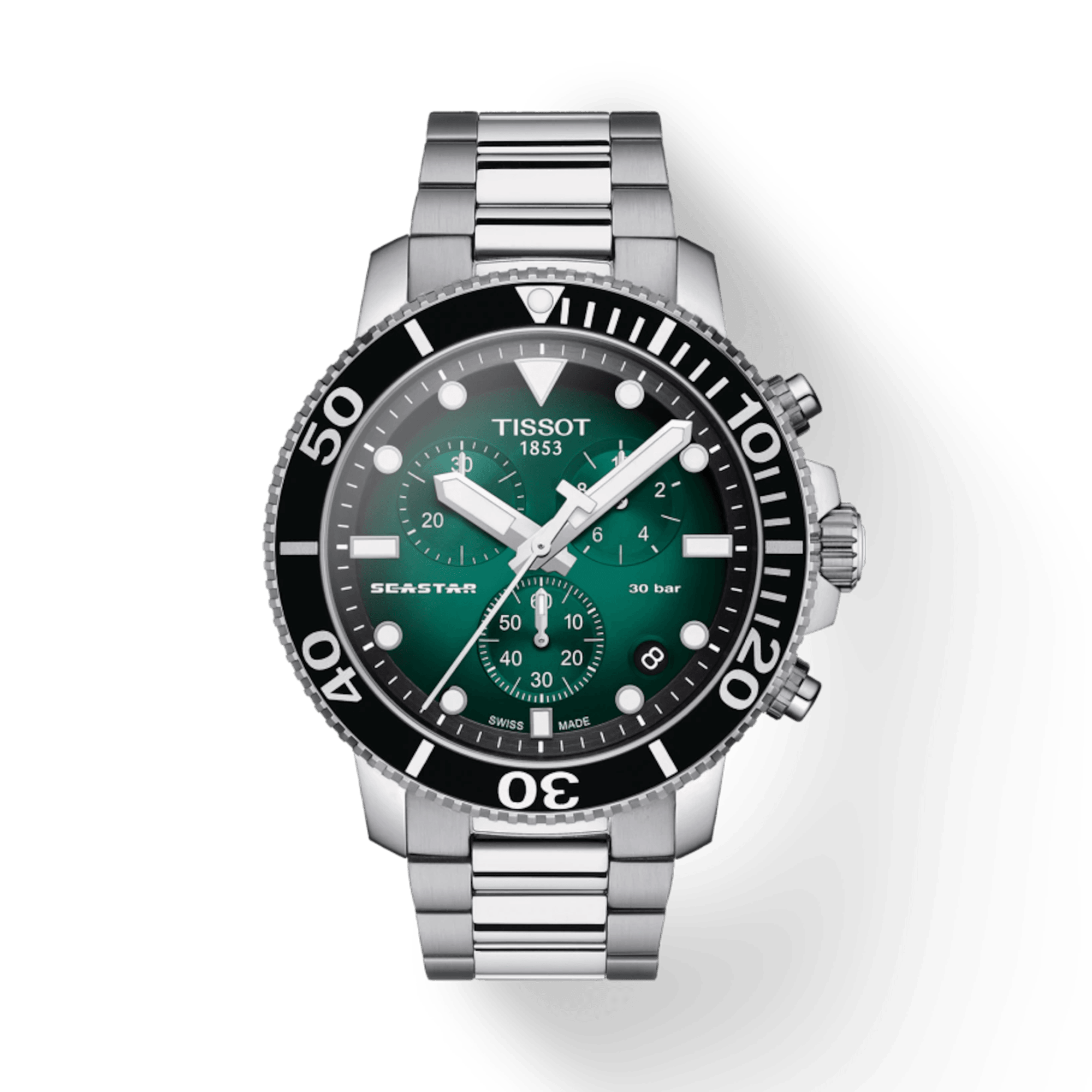 Tissot T-Sport Men's 45.50mm Stainless Steel Quartz Chronograph Watch T120.417.11.091.01