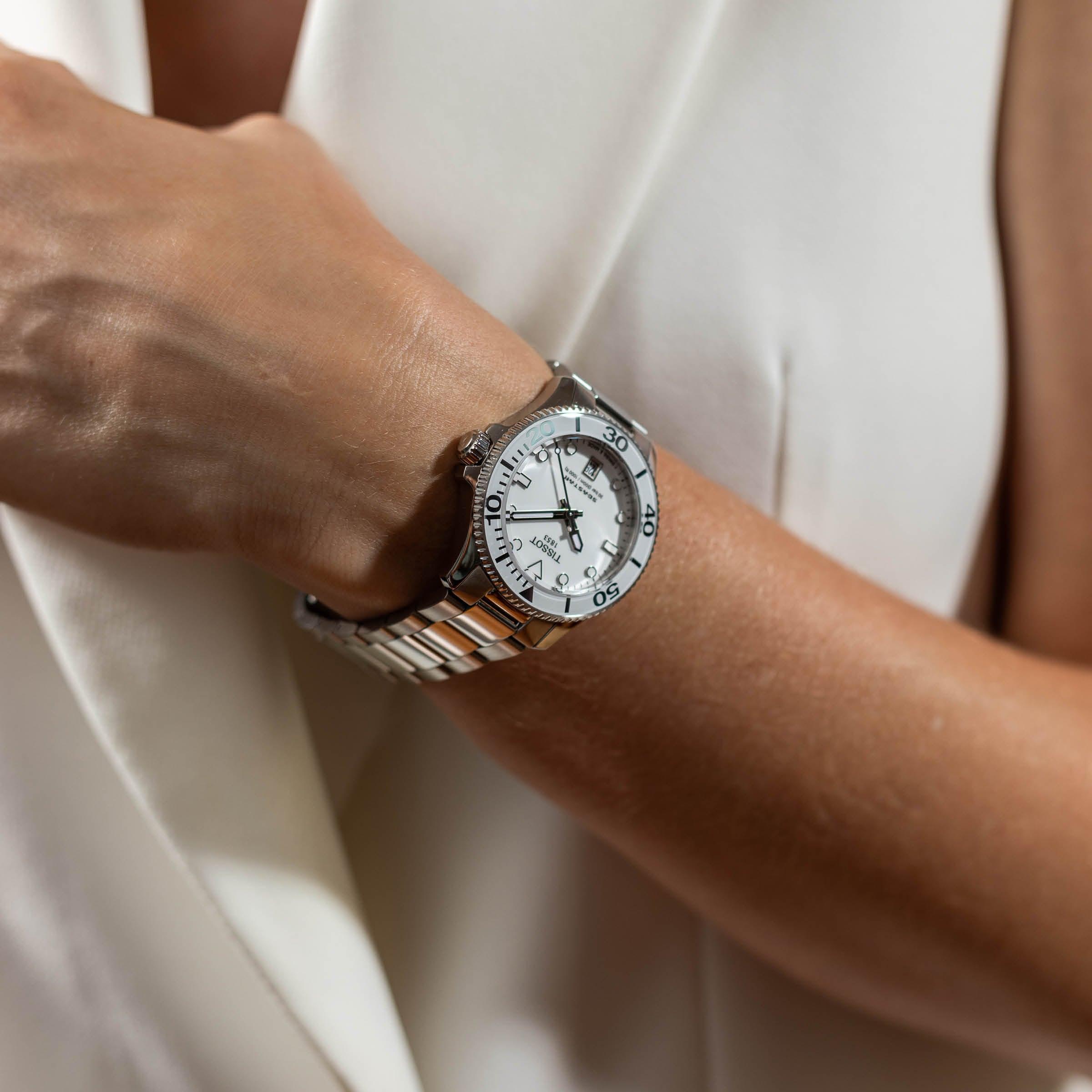 Tissot T-Sport Seastar Women's 36mm Stainless Steel Quartz Watch T120.210.11.011.00