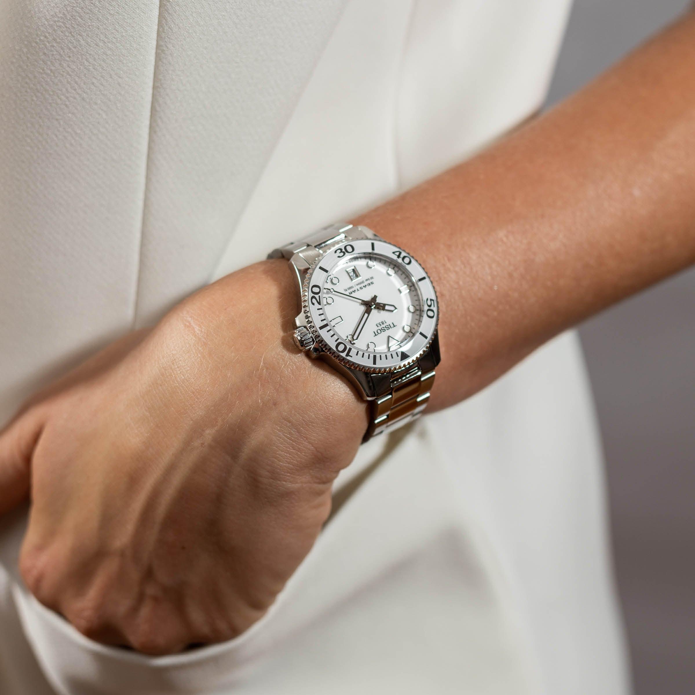 Tissot T-Sport Seastar Women's 36mm Stainless Steel Quartz Watch T120.210.11.011.00