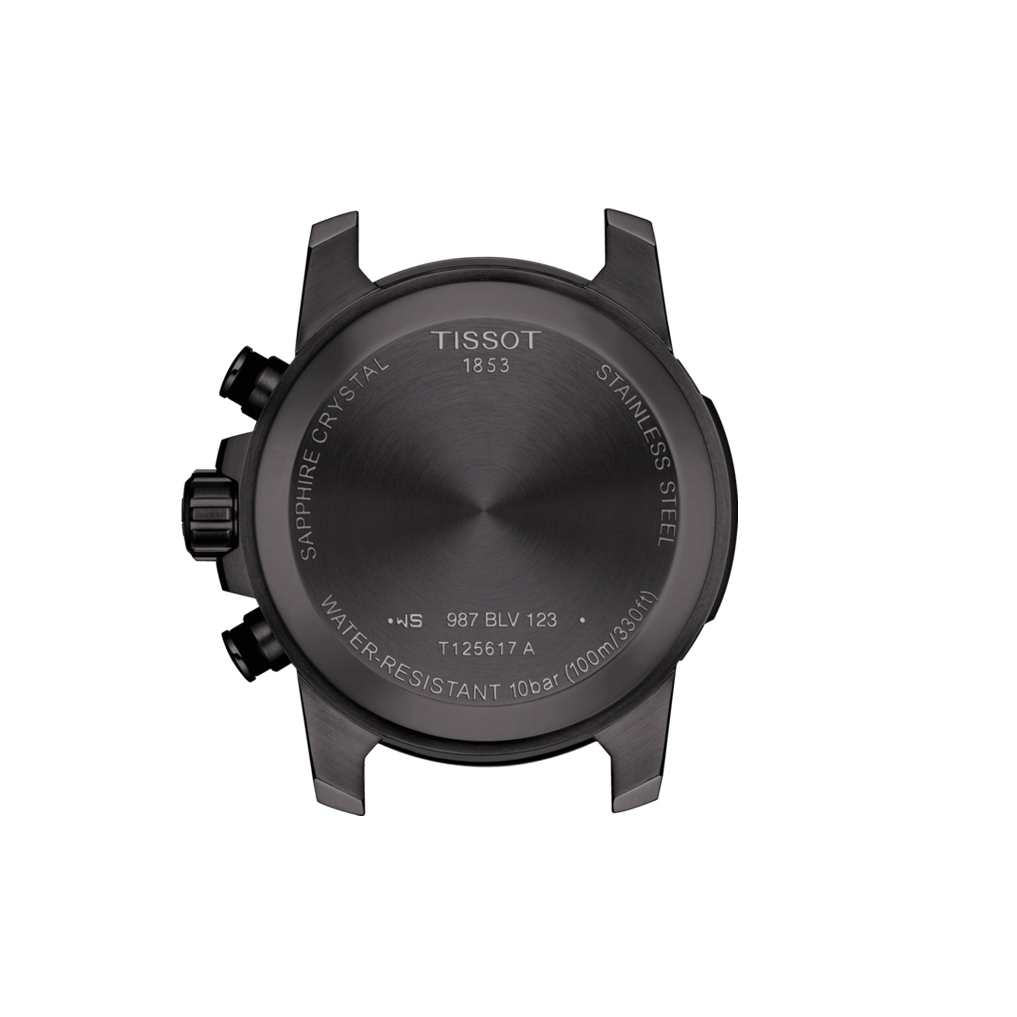 Tissot T-Sport Men's 45.50mm Black and Steel Quartz Chronograph Watch T125.617.33.051.00