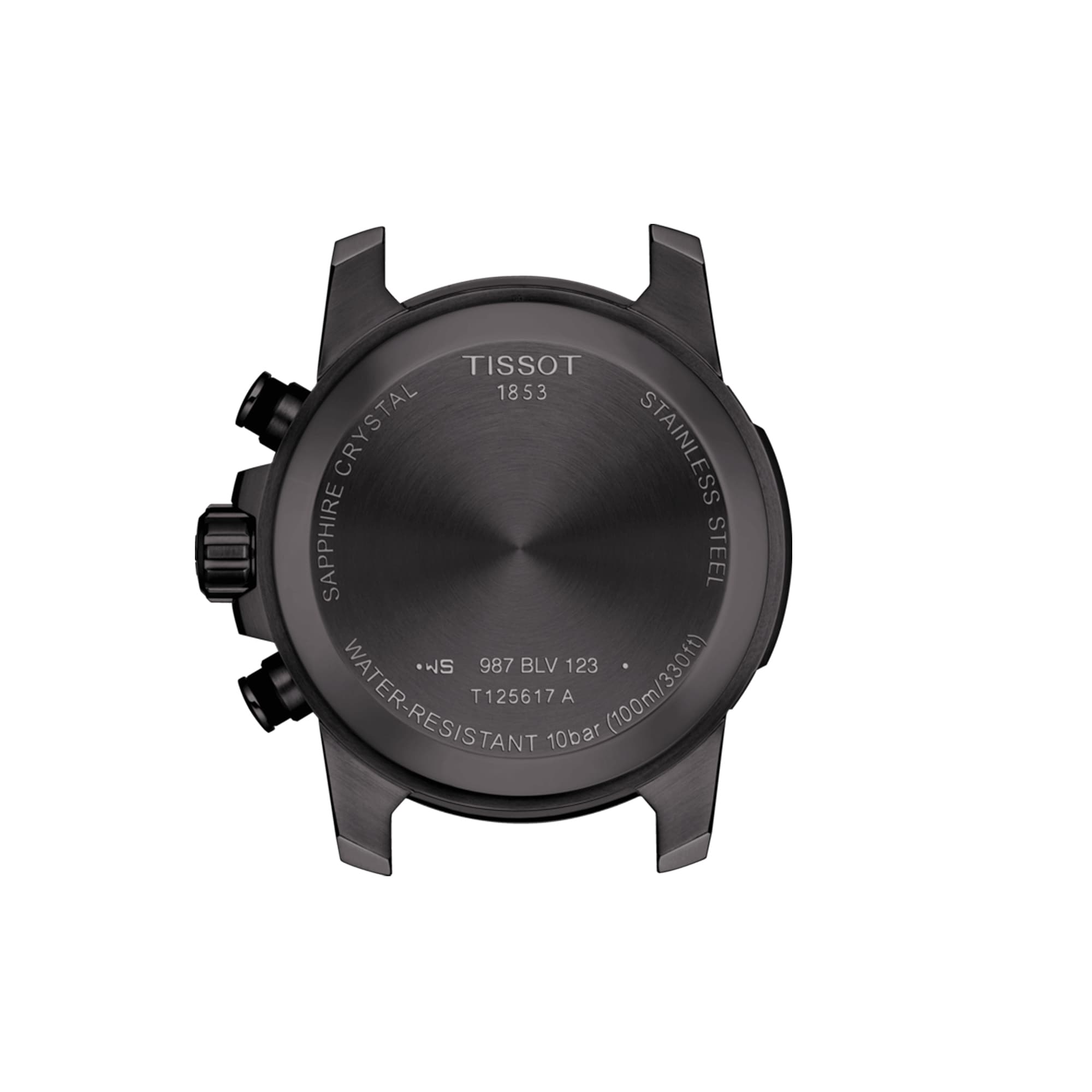 Tissot T-Sport Men's 45.50mm Black and Steel Quartz Chronograph Watch T125.617.33.051.00